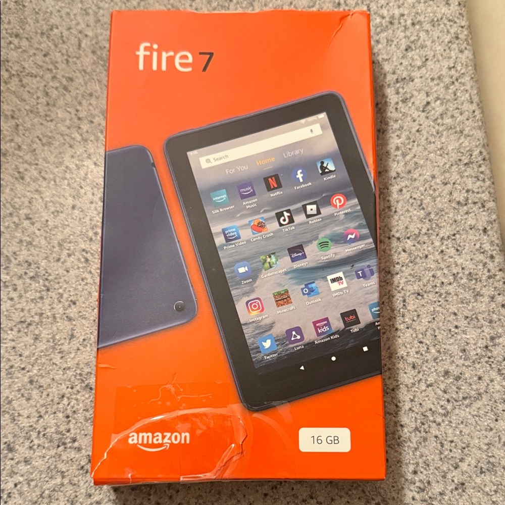 Amazon Fire 7 Tablet - Orange Box